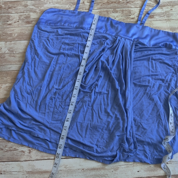 Soma cool nights blue faux wrap sleep tank pajama top size L EUC - Picture 4 of 8